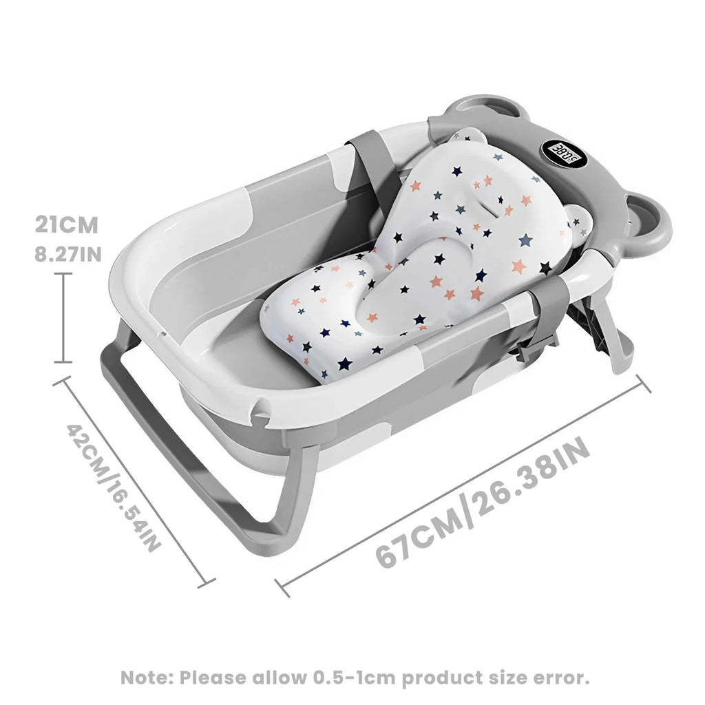 Newborn Collapsible Baby Bathtub Portable Travel Tub - lifestyle in-use