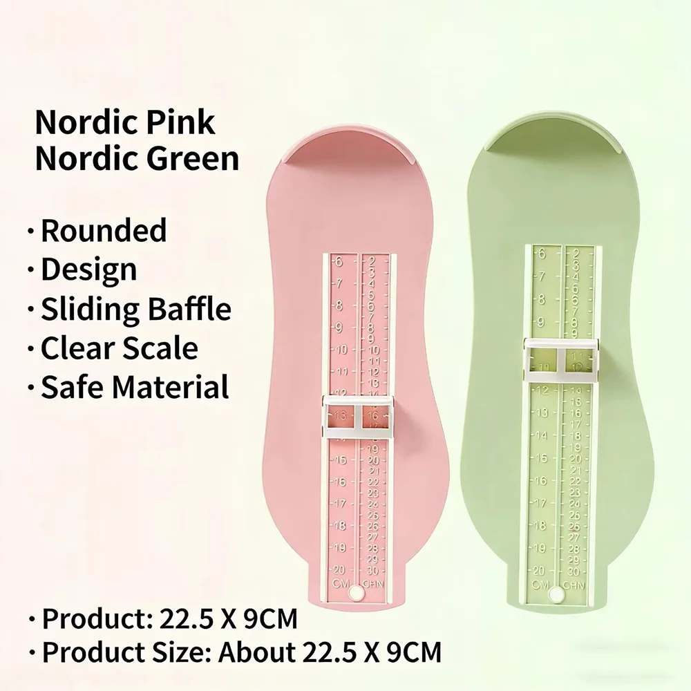 Baby Foot Measuring Gauge - lifestyle in-use