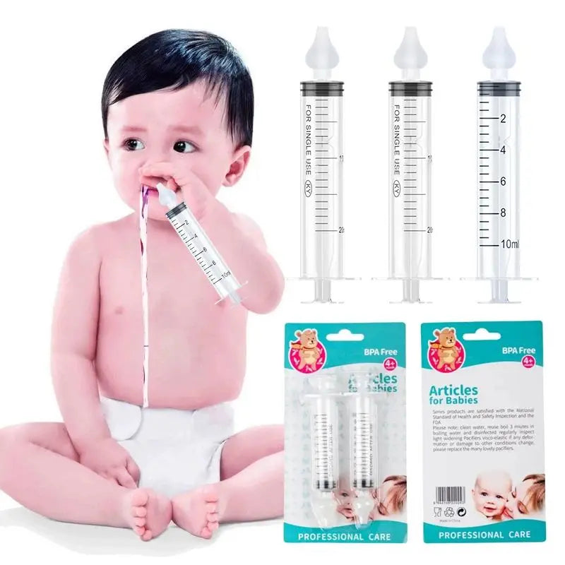 10ML 20ML Baby Nasal Aspirator Syringe Baby Nose - packaging view