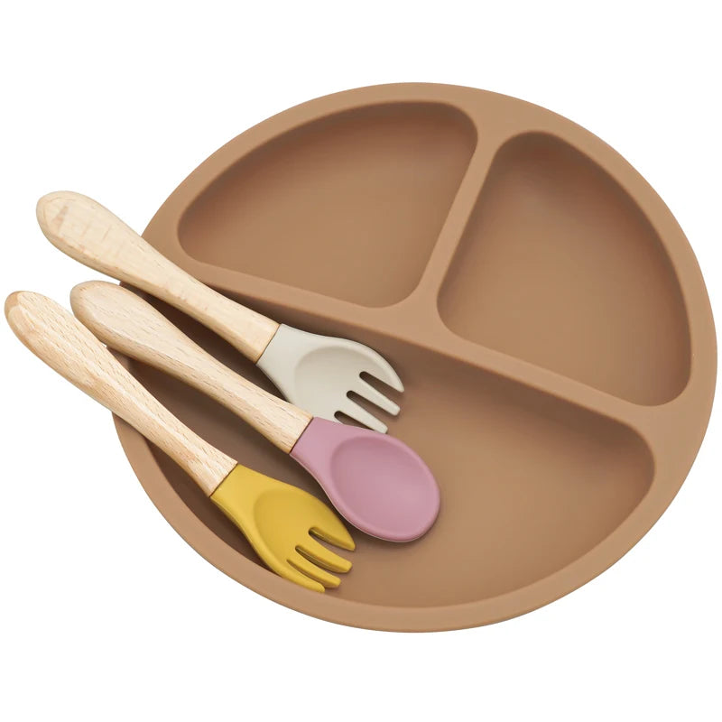 2PCS Baby Learning Spoons Utensils Set Food Grade