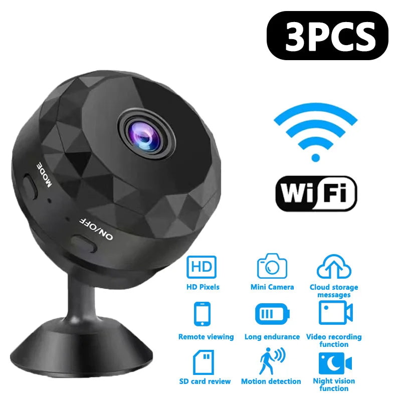 1080P HD Mini WiFi Camera Baby Monitor Indoor Safety