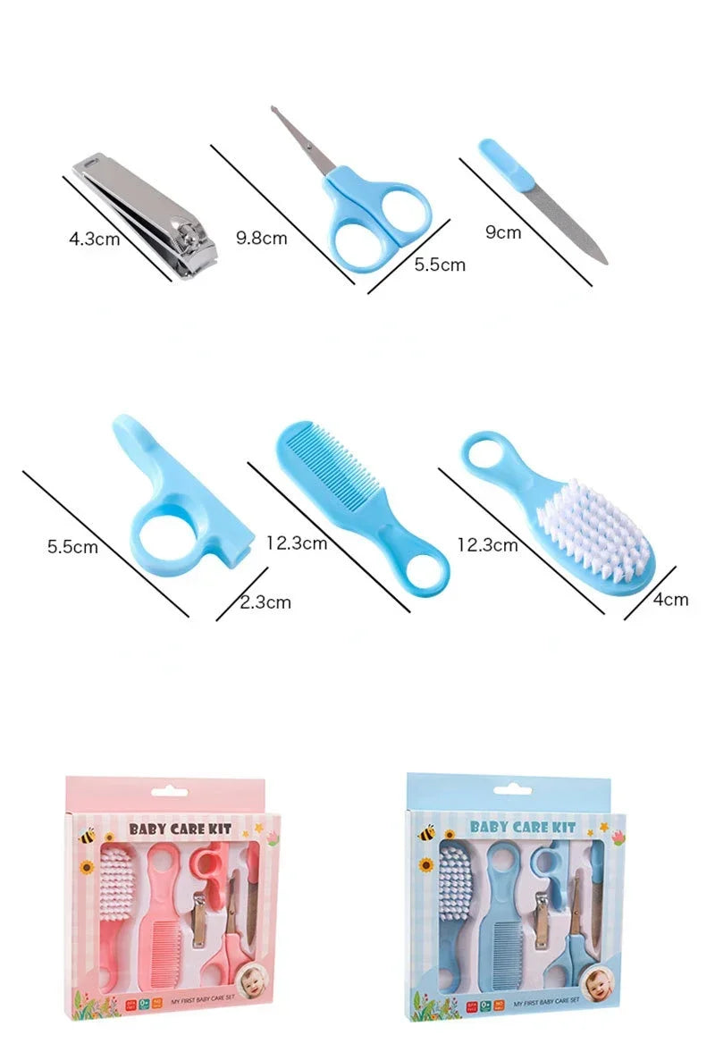 6pcs Baby Care Set Hair Comb Grooming Brush Set Nail