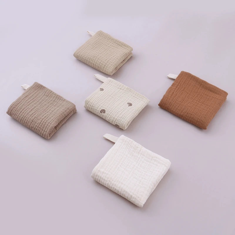 5PCS Soft Absorbent Gauze Cotton Baby Towels Wipe Face - packaging view