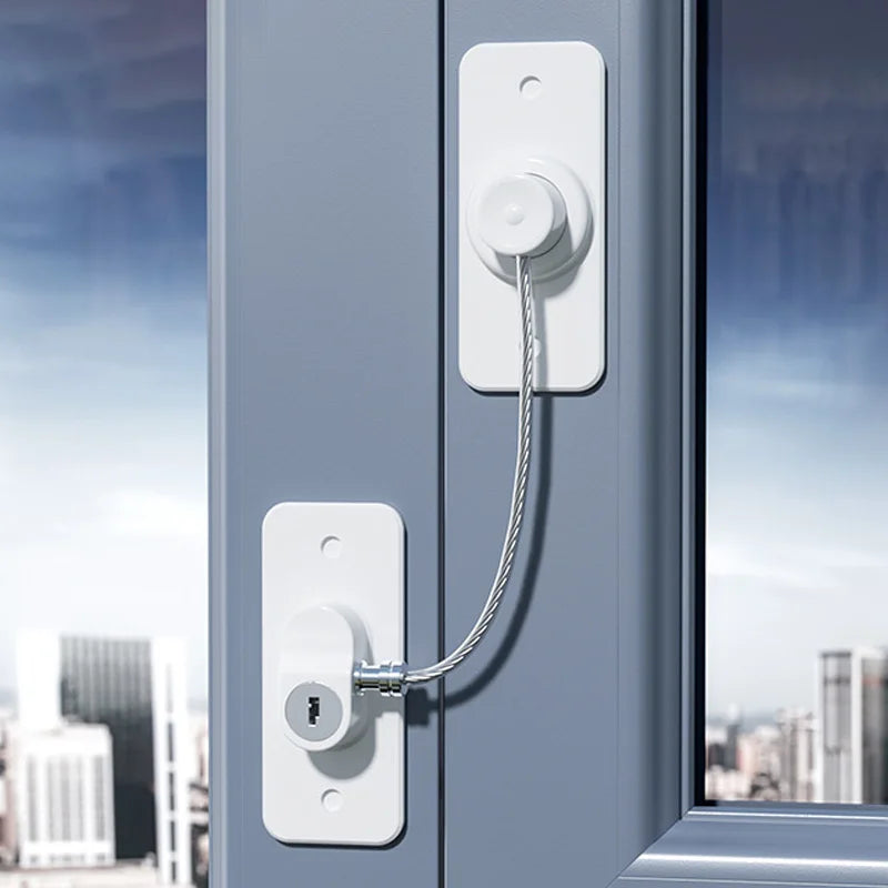 Children Safety Windows Lock Multi-Functional Anti-Fall - lifestyle in-use
