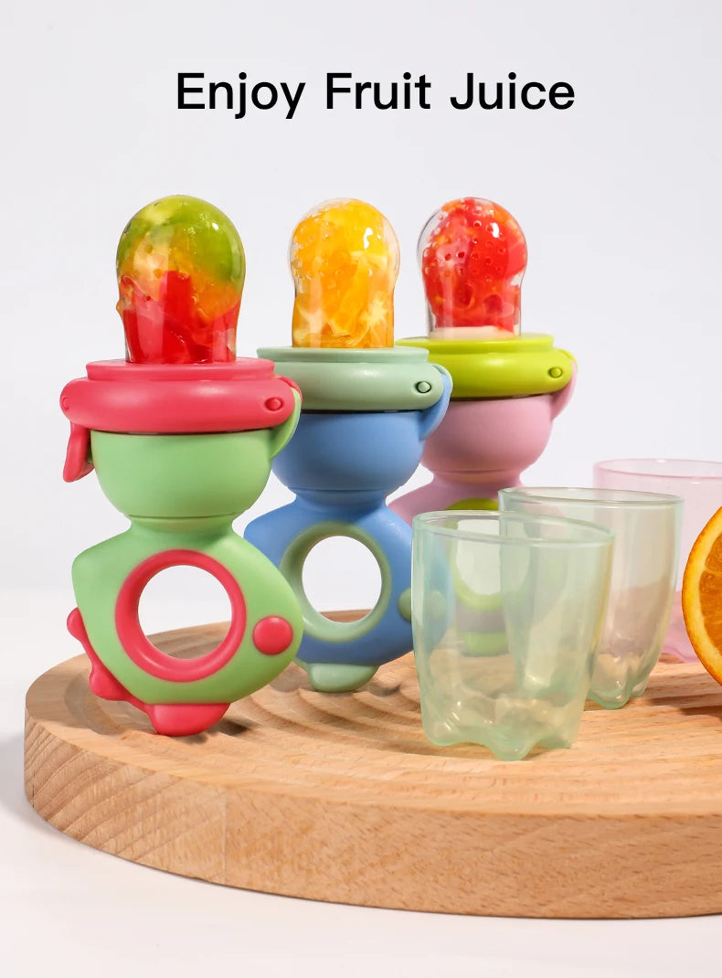 Rotating Push-type Food Grade Silicone Fruit Vegetable - top-down view