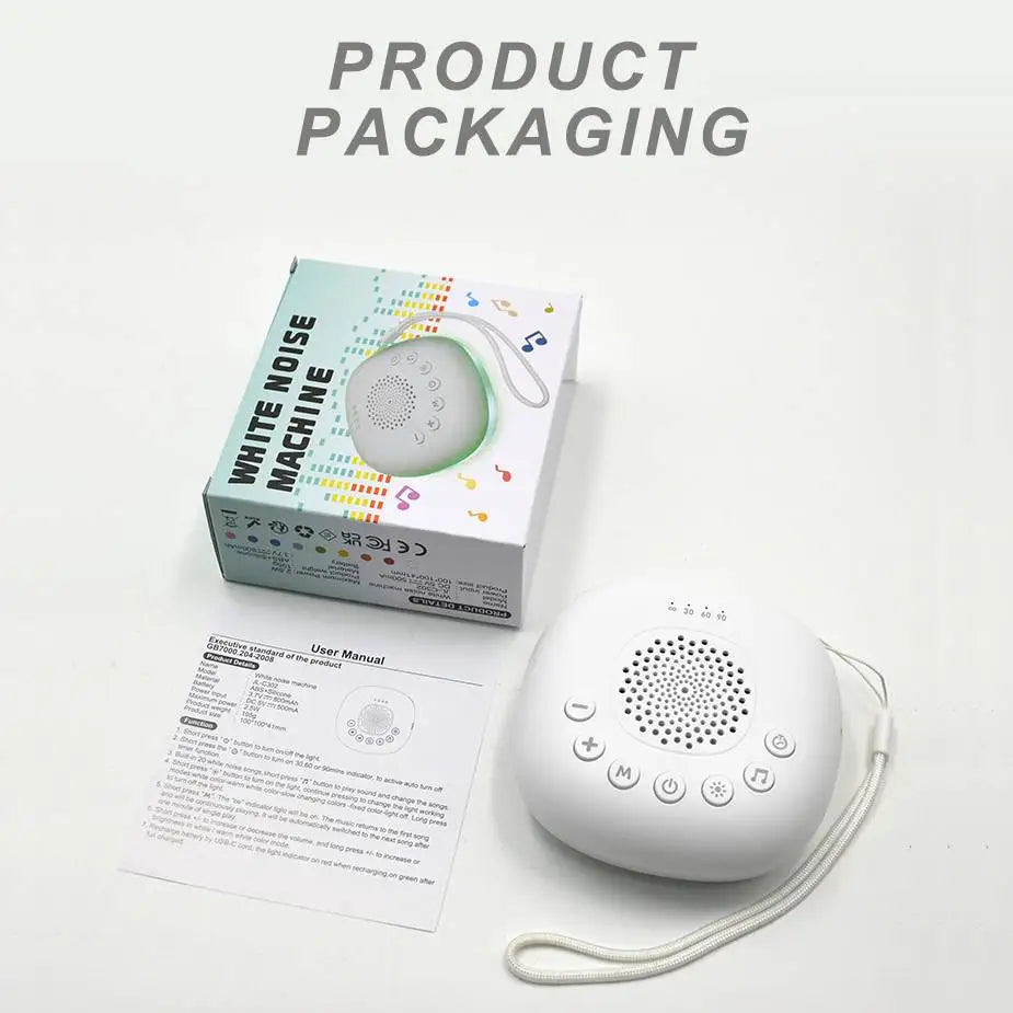 Portable White Noise Machine Sleep Aid LED Breathing - detail view