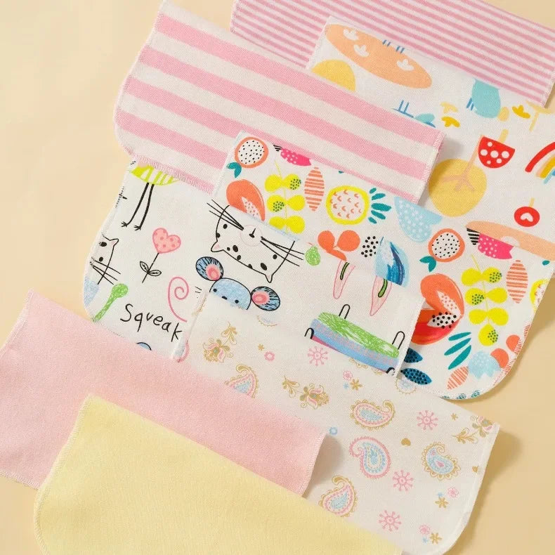 5 8 Pcs Cotton Newborn Baby Towels Set Saliva Towel