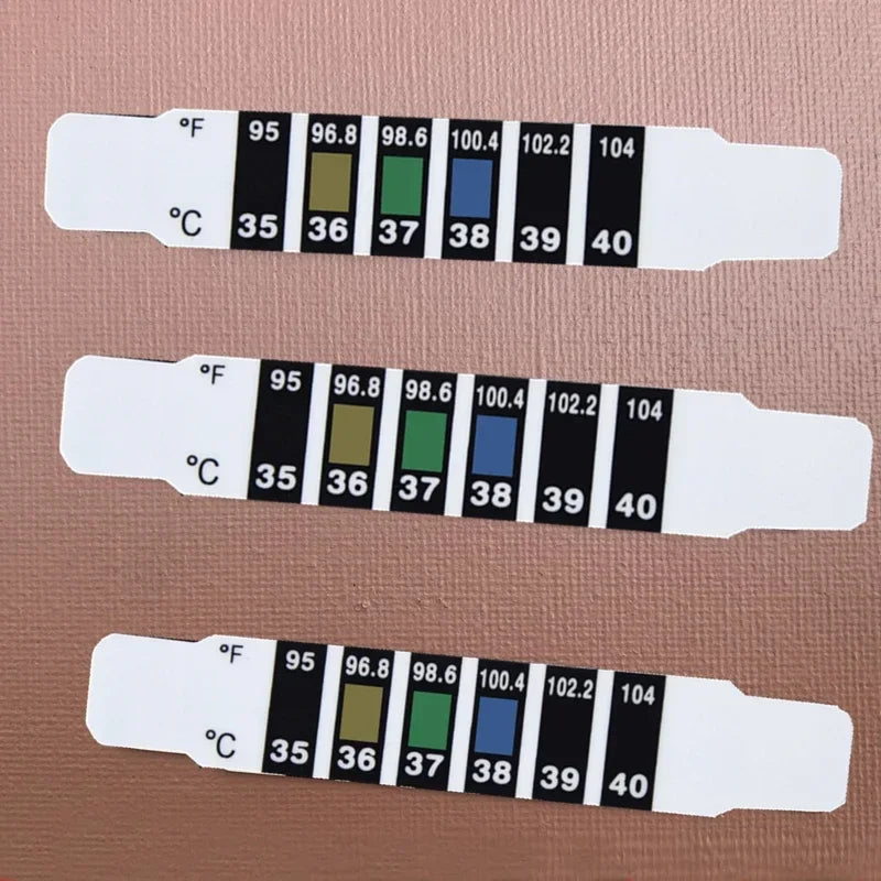 10 20Pcs Forehead Head Strip Thermometer Water Milk