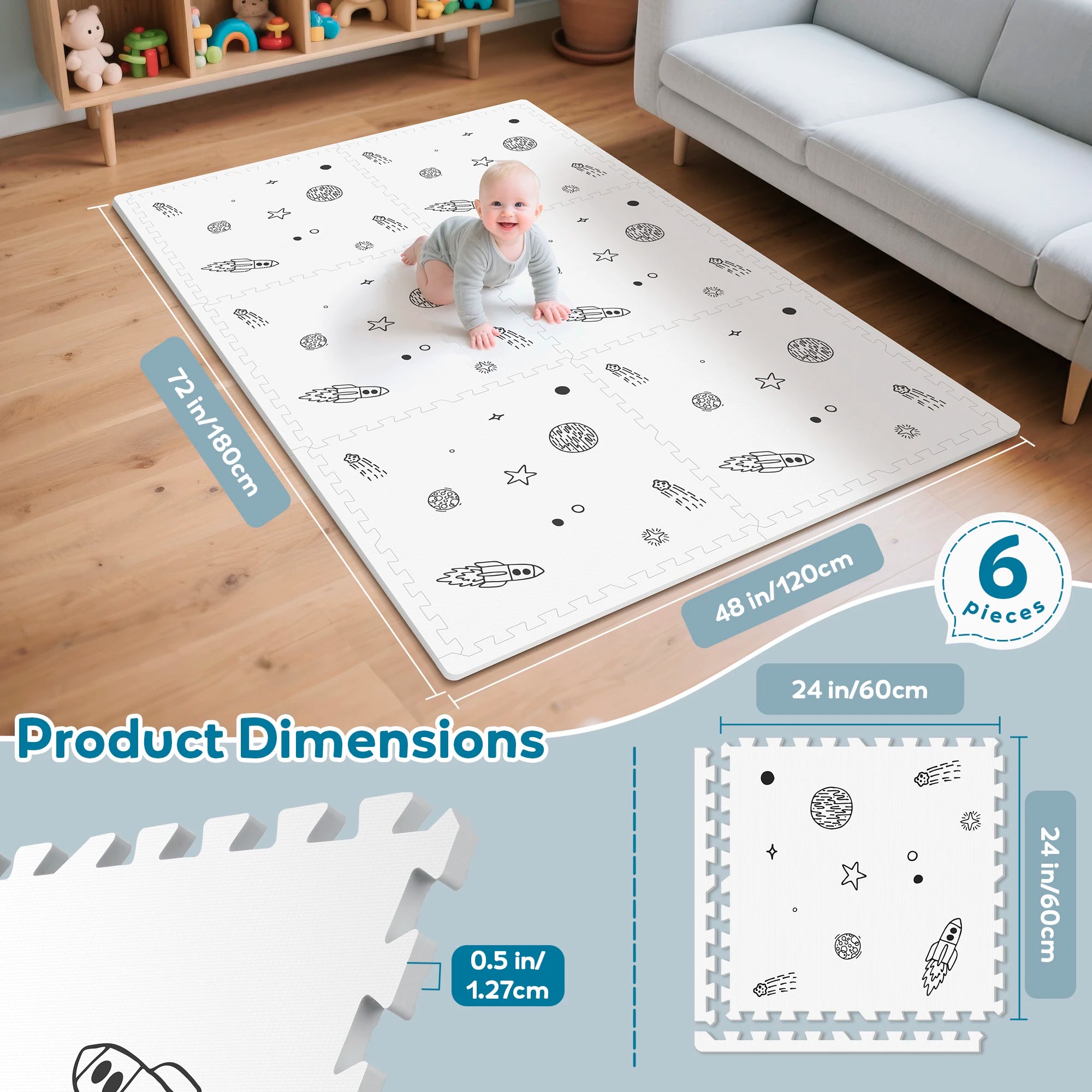 Baby Play Mat - lifestyle in-use