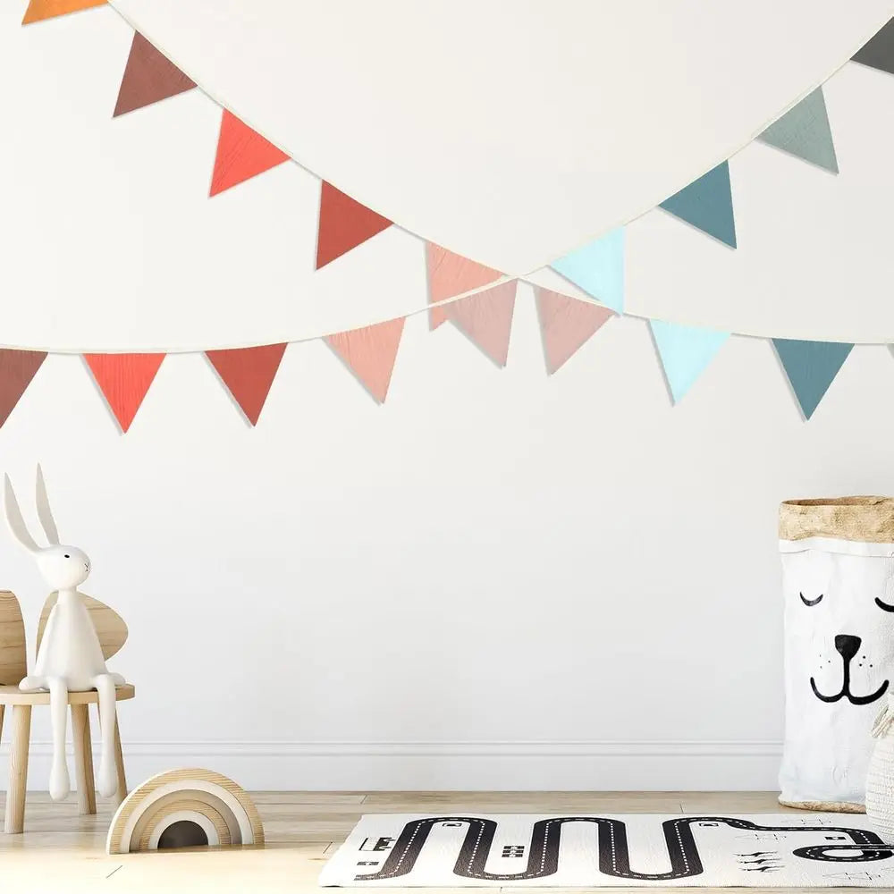 2 Pack Nursery Playroom Decorative Banners - feature close-up