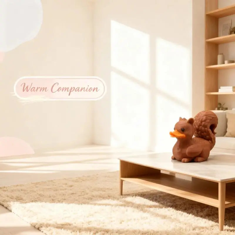 1Pc Cozy Squirrel Duck Animal Figurine - packaging view