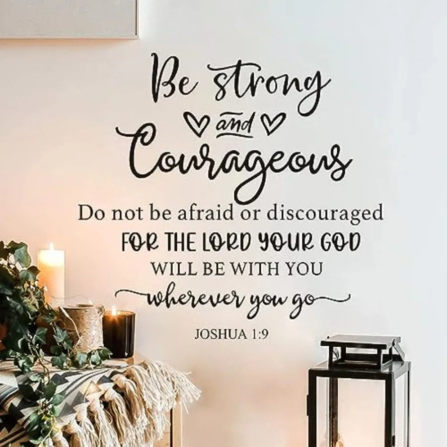 Wall Stickers Inspirational Quote Wall Decals Peel - front view