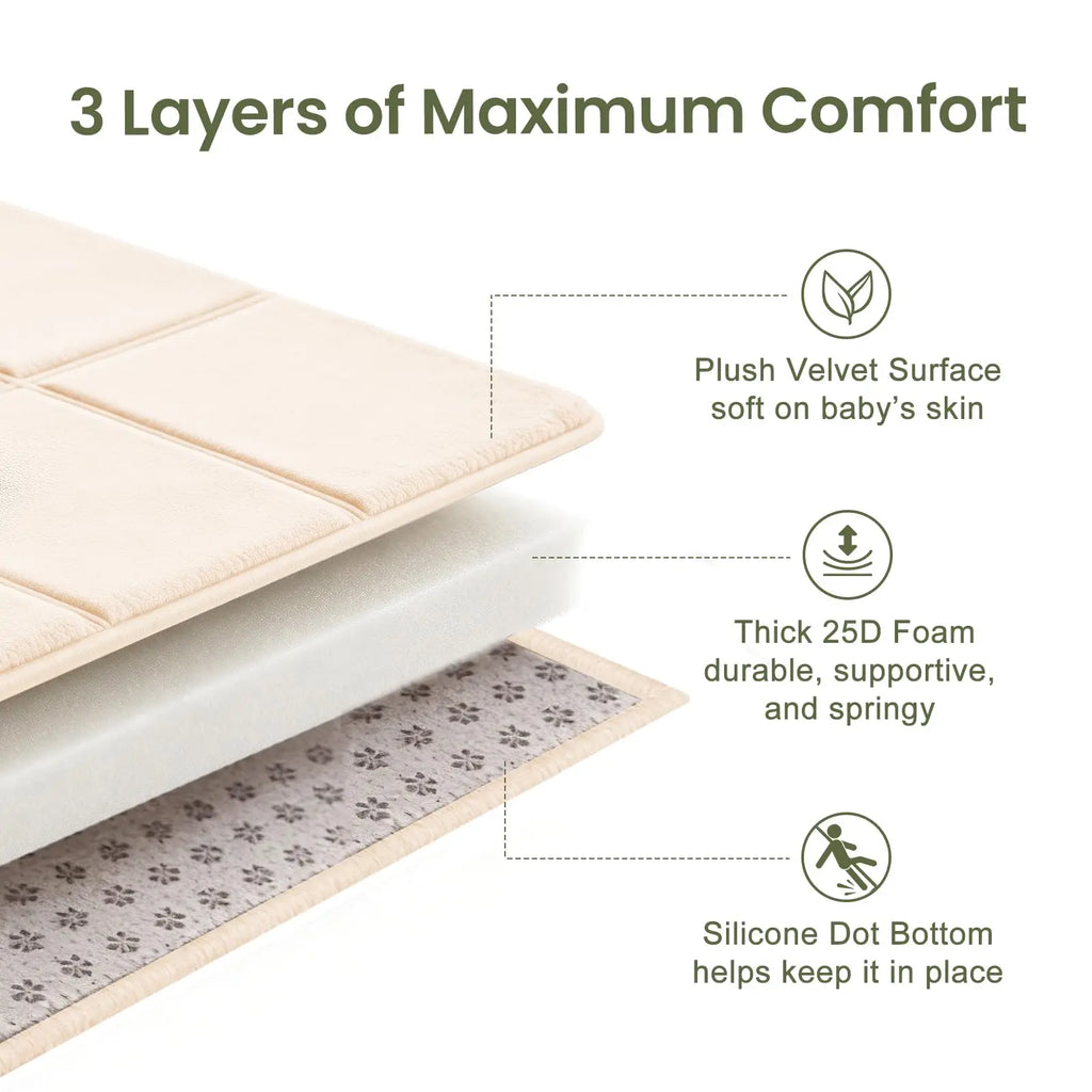 Goyuu Foldable Baby Play Mat - size reference