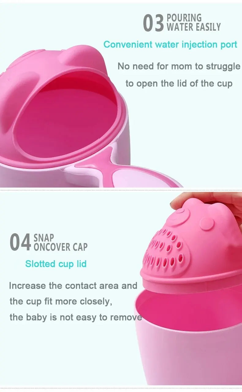 Baby Bath Caps Toddler Shampoo Cup Children Bathing