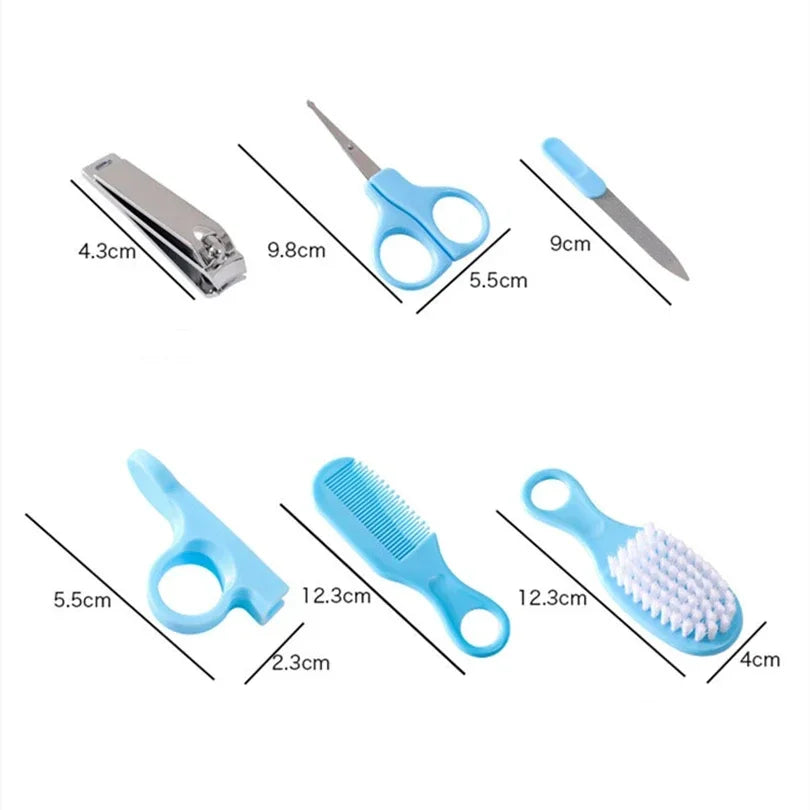 6pcs Baby Care Set Hair Comb Grooming Brush Set Nail - feature close-up