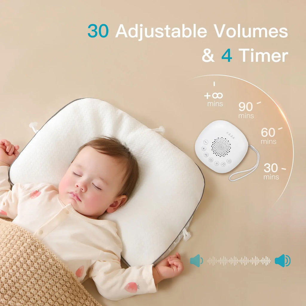 White Noise Sound Machine 24 Soothing Sounds Sleep Aid - size reference