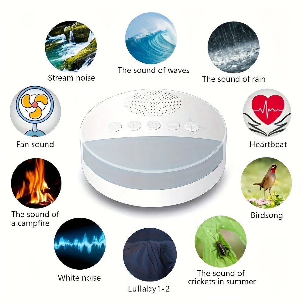 Baby White Noise Machine USB Rechargeable Timed - feature close-up