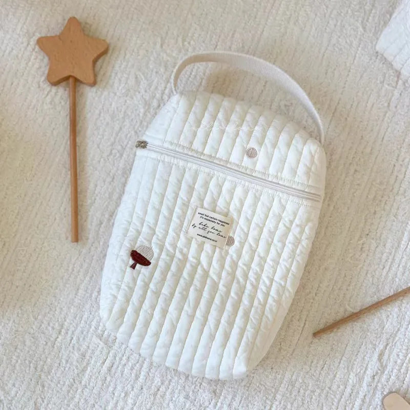 Portable Stroller Nappy Bag Quilted Baby Diaper Caddy - lifestyle in-use