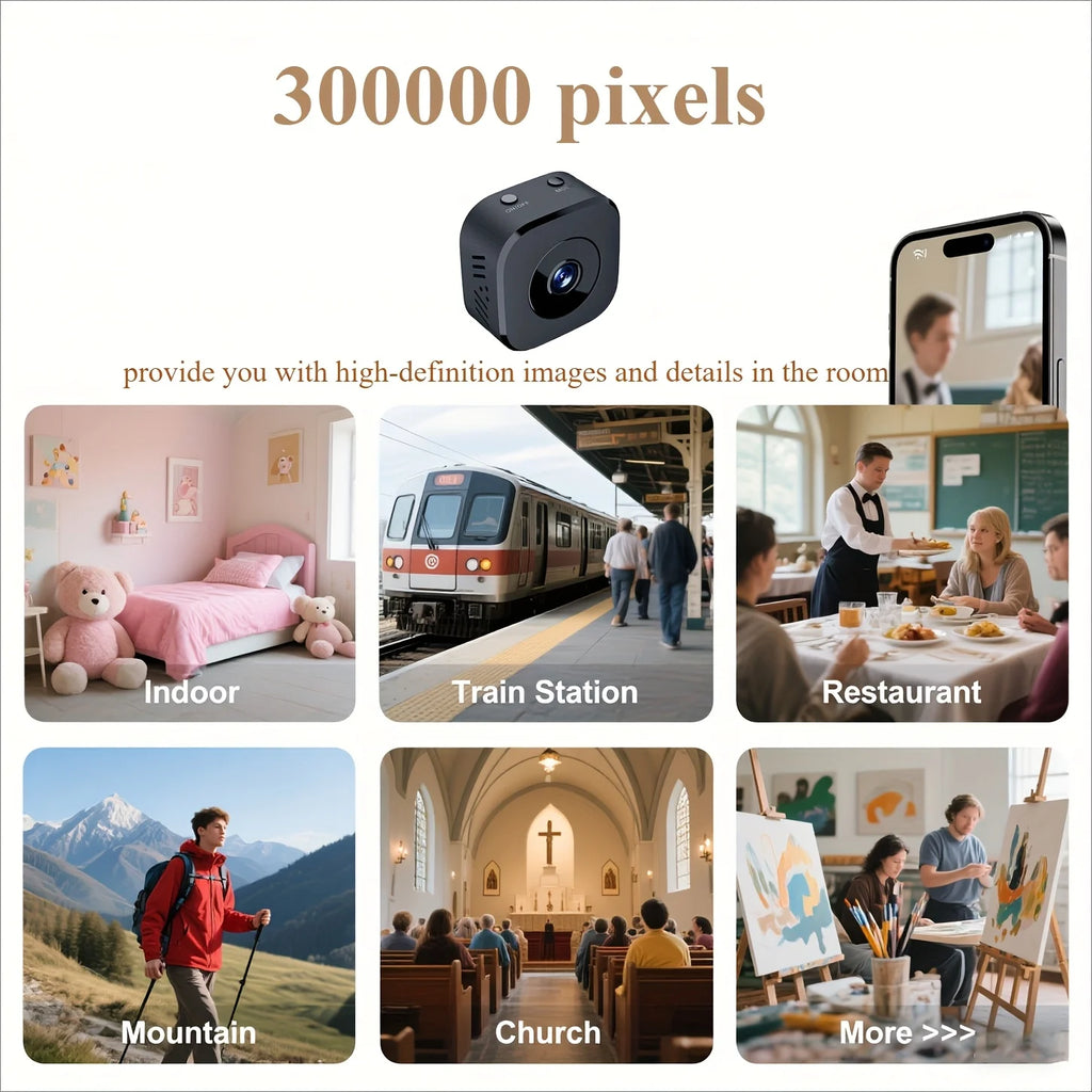 1080P HD Mini WiFi Camera Indoor Safety Security - feature close-up