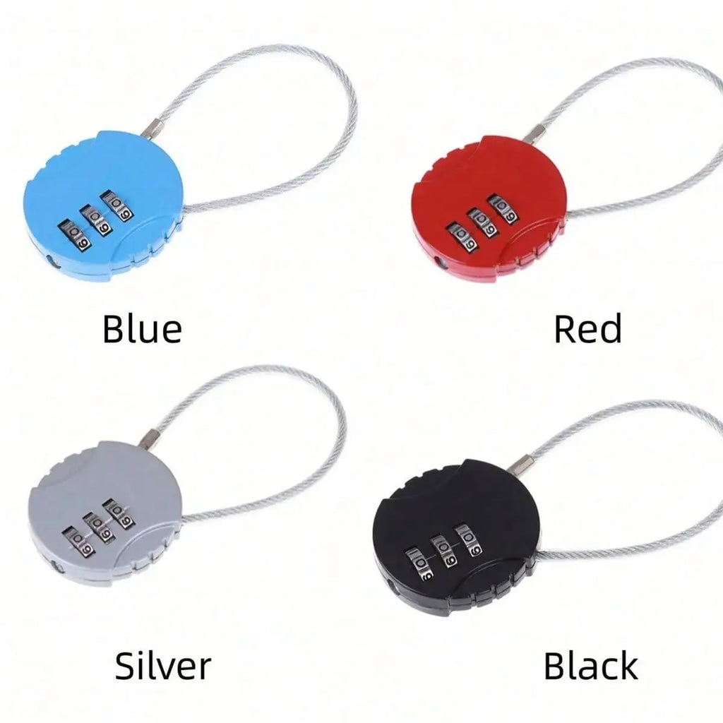 1pc Bicycle anti-theft luggage zinc alloy password lock