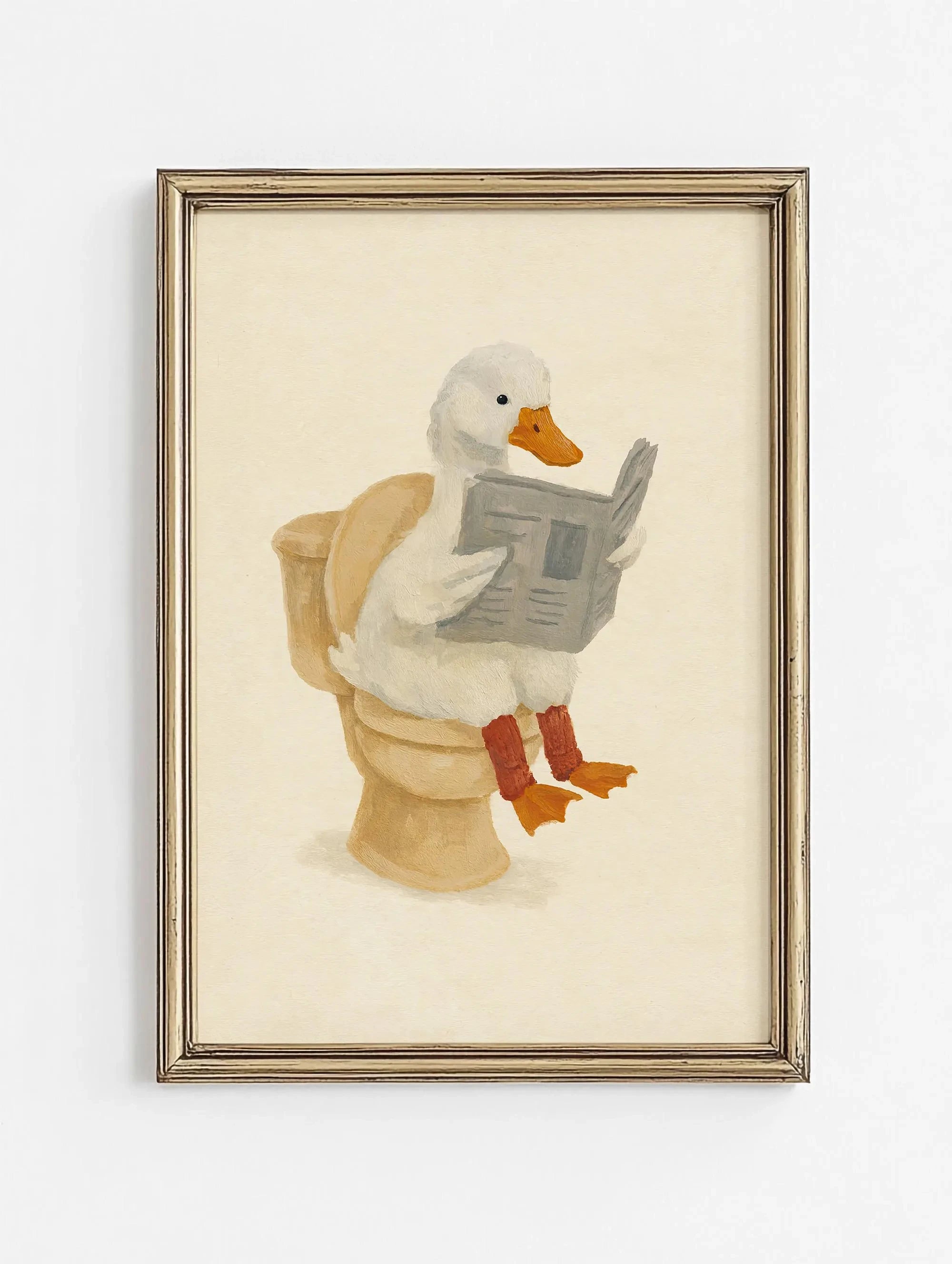 Cute Animal Bubble Bath Wall Art Cute Bathroom Animal - side angle