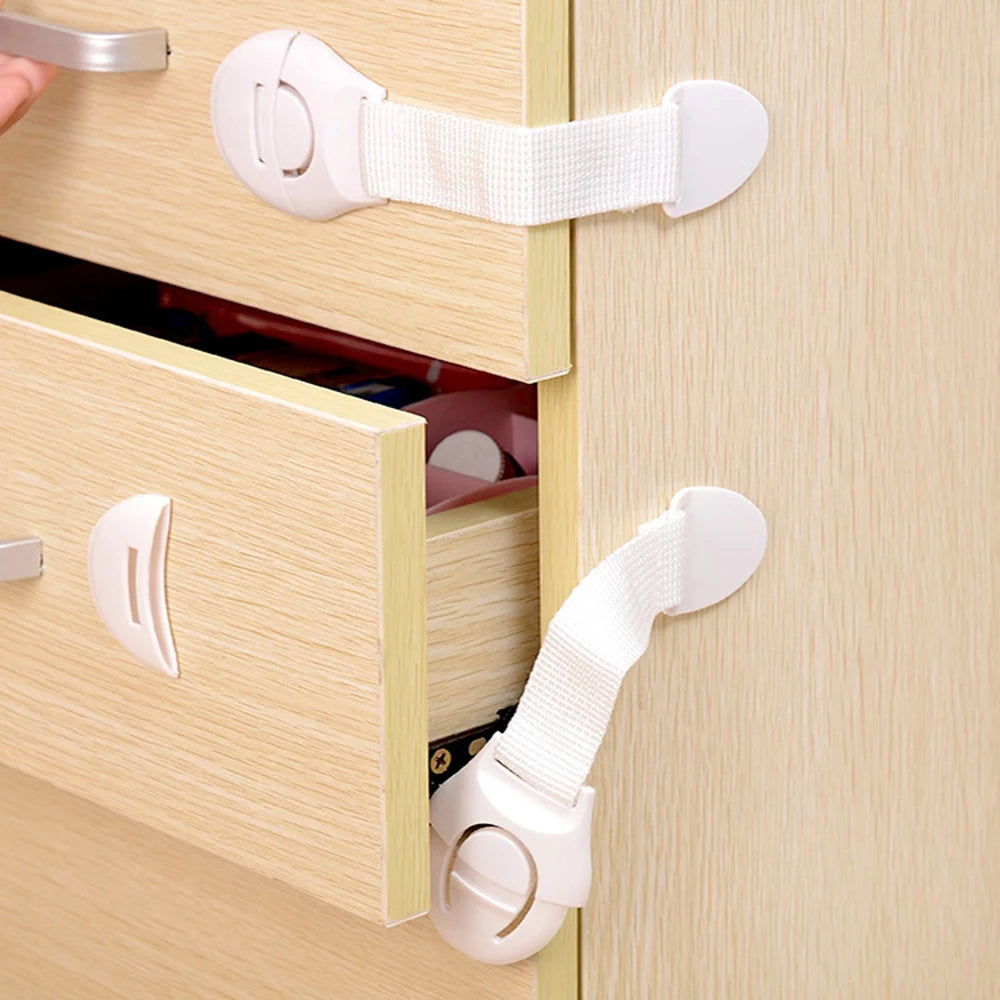1 5 10pcs Child Safety Cabinet Lock Baby Proof Security - size reference