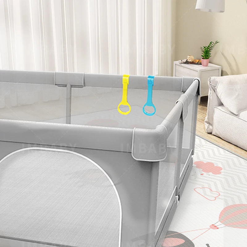 IMBABY Grey Corral Baby Protective Angle Baby - feature close-up