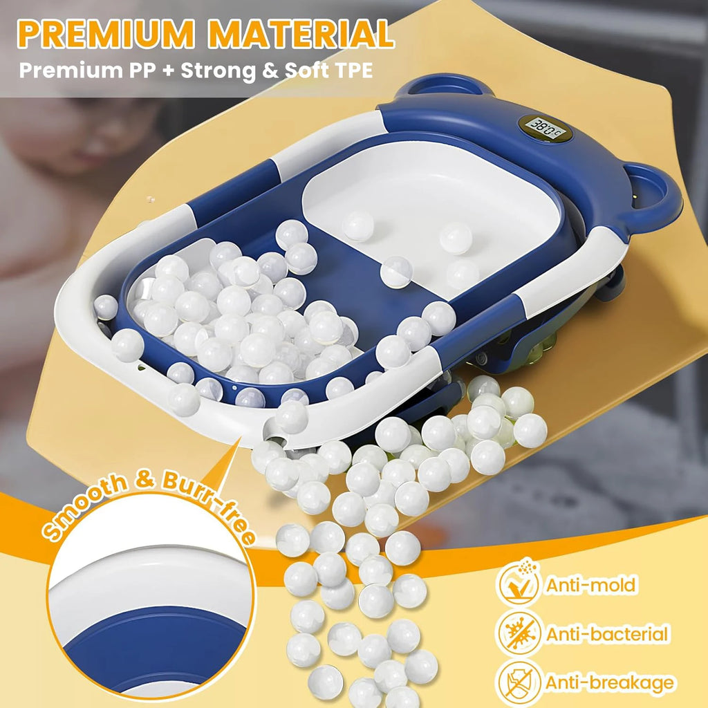 Newborn Collapsible Baby Bathtub Portable Travel Tub
