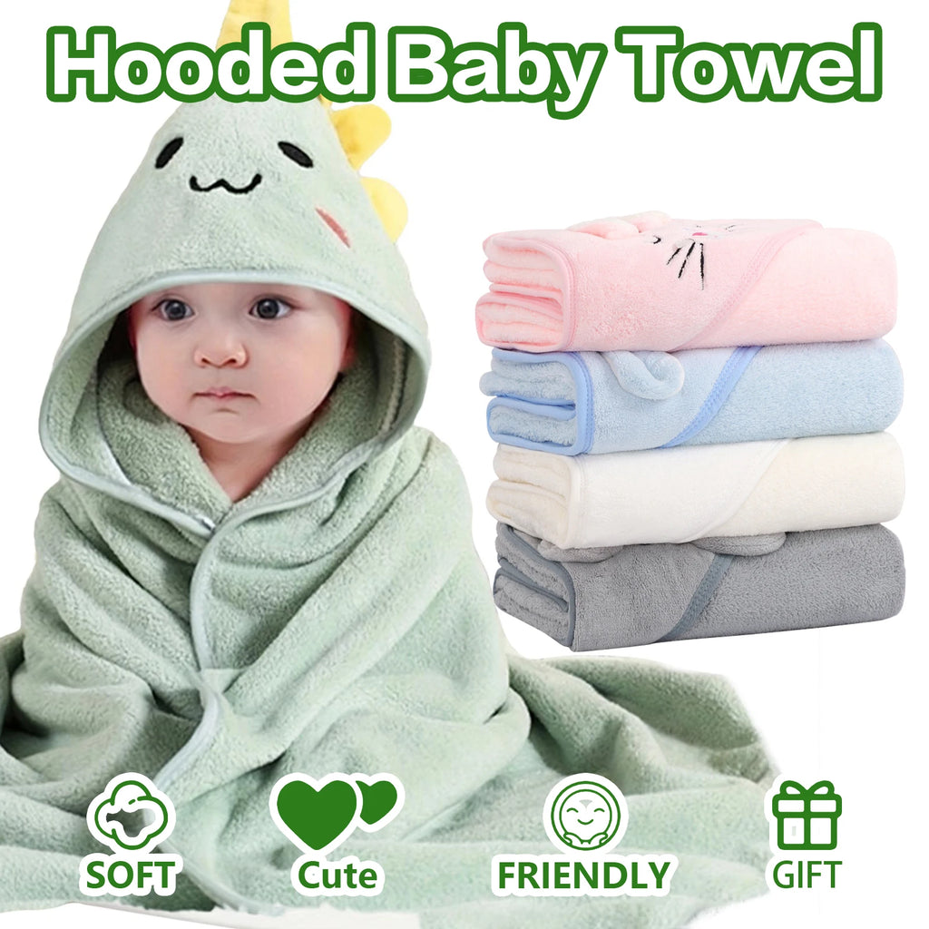 Hooded Baby Towels, 32x32 in - material close-up