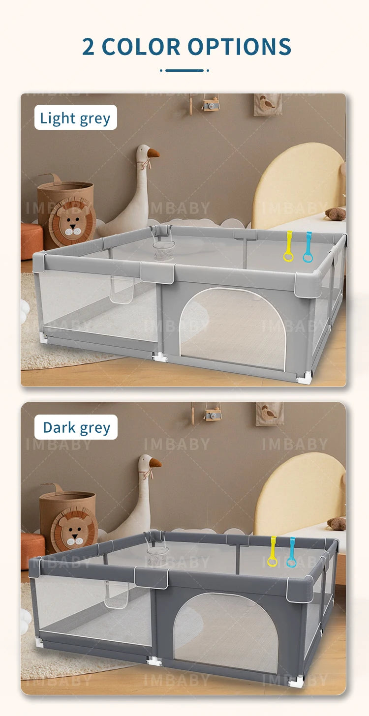 IMBABY Grey Corral Baby Protective Angle Baby