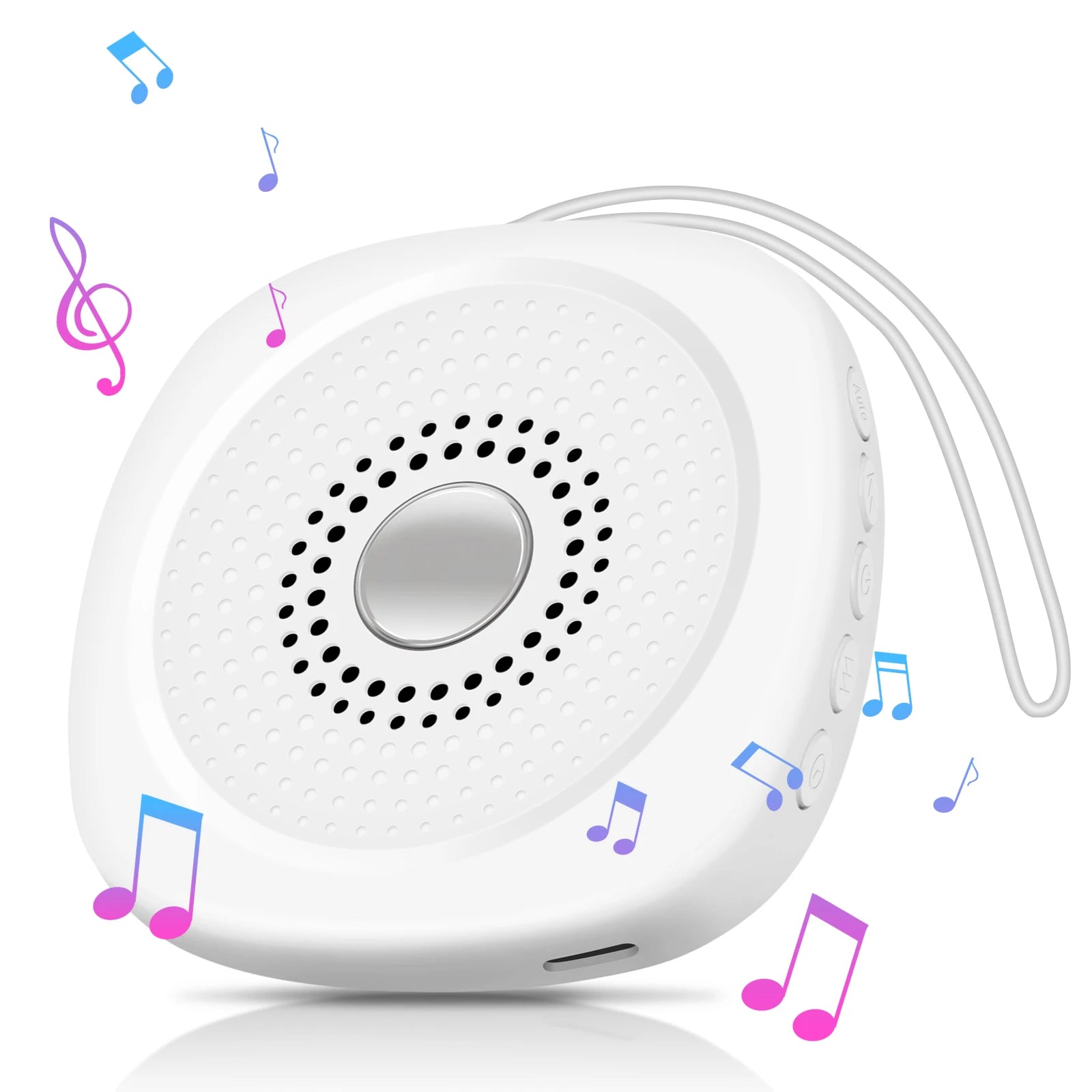 White Noise Sound Machine 10 Soothing Sounds Sleep Aid - material close-up