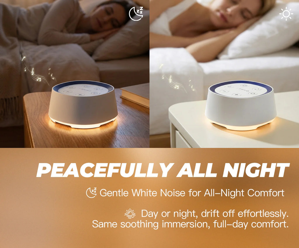 Portable White Noise Machine Adults 30 Soothing Sounds - set overview