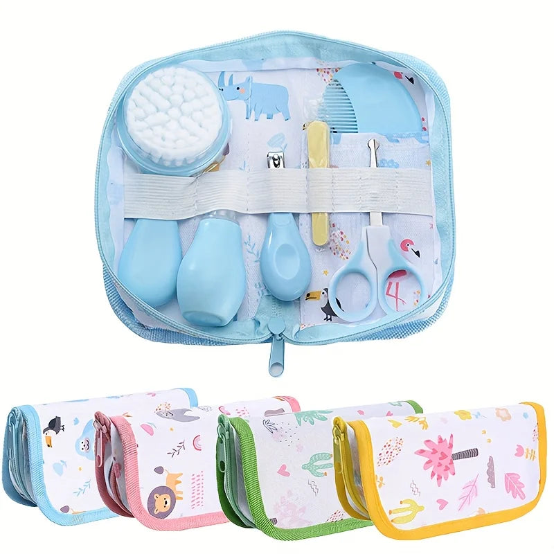 6pcs/set Care Kit with Bag - Portable Travel Set with Bath Brush - set overview