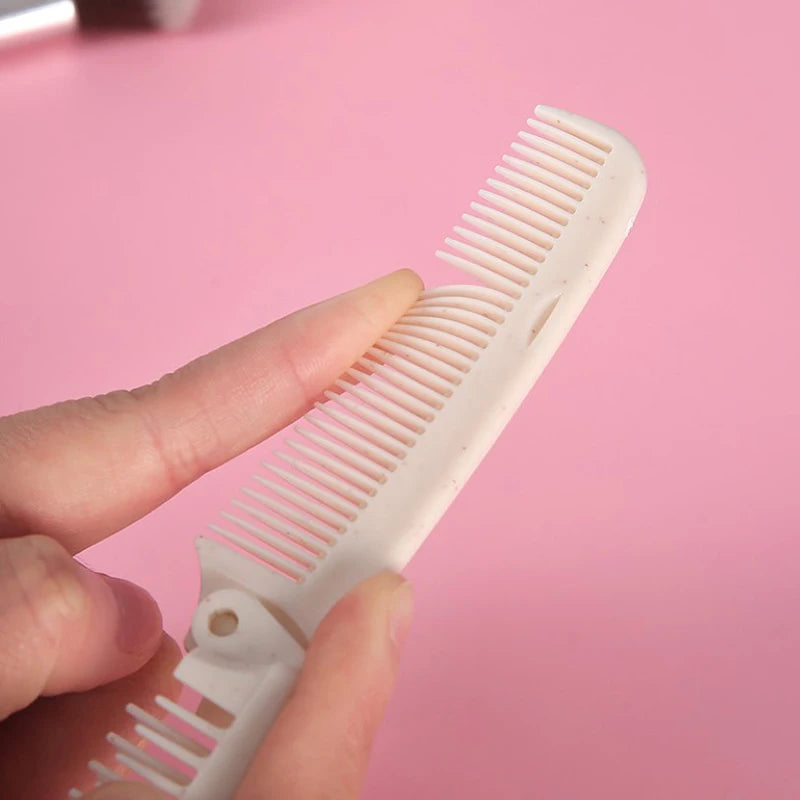 1Pc Portable Travel Hair Comb Brush Foldable Massage