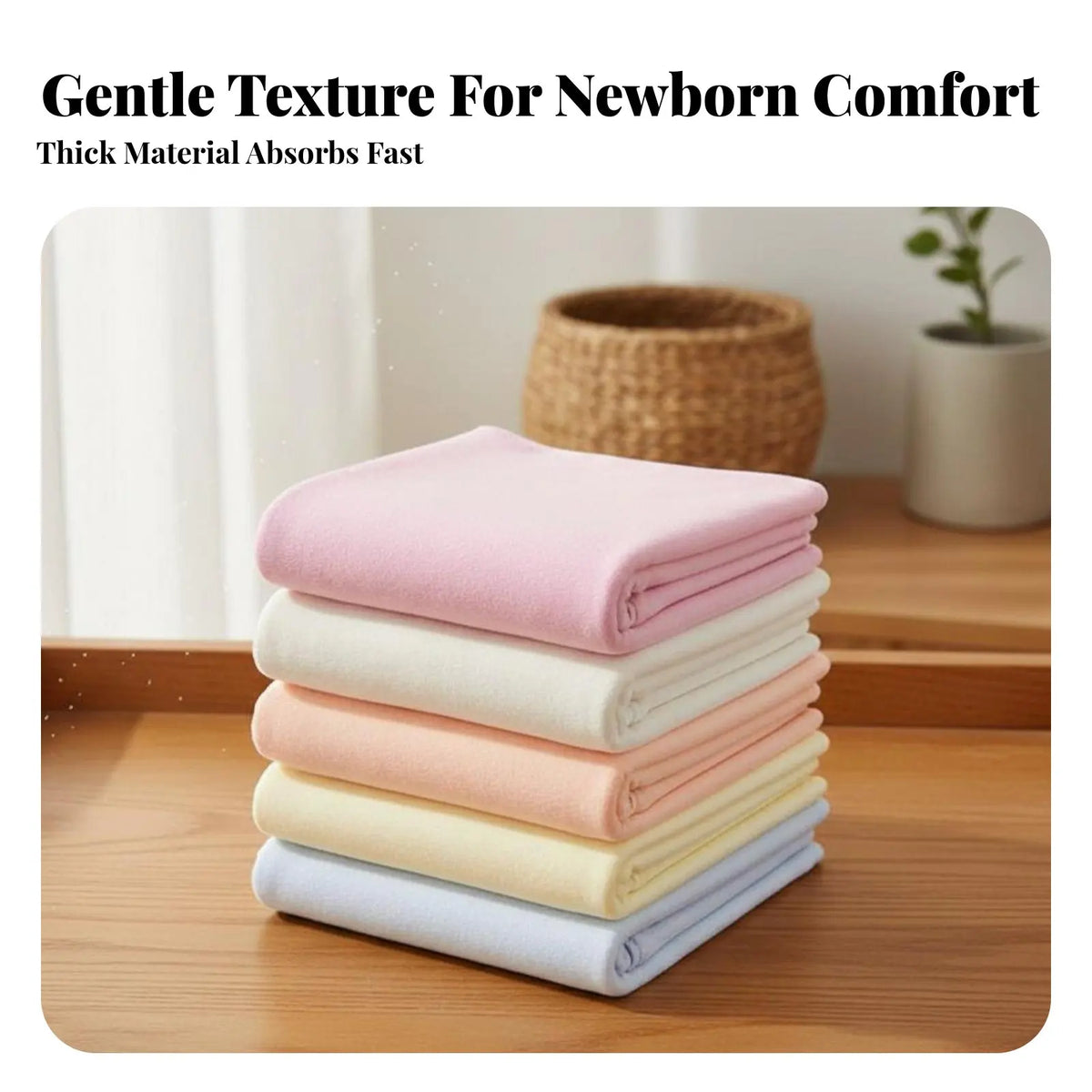 3 Meter Cotton Diaper Cloth Roll Soft Comfortable - front view