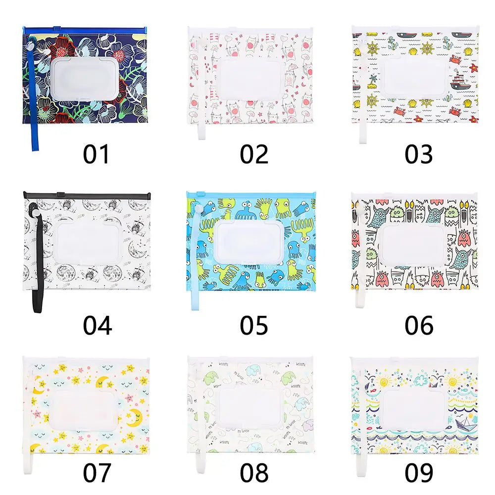 Snap-Strap Carrying Case Flip Cover Cosmetic Pouch Wet - packaging view