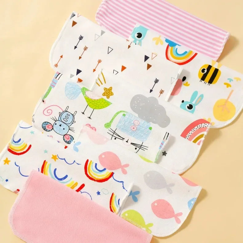 5 8 Pcs Cotton Newborn Baby Towels Set Saliva Towel