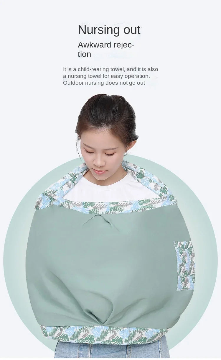 Baby Wrap Newborn Sling Dual Use Infant Nursing Cover - side angle
