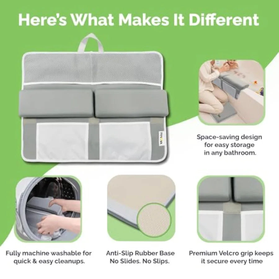 Wobbi Baby Bath Kneeler Elbow Rest Pad Set 1 5 Thick - size reference