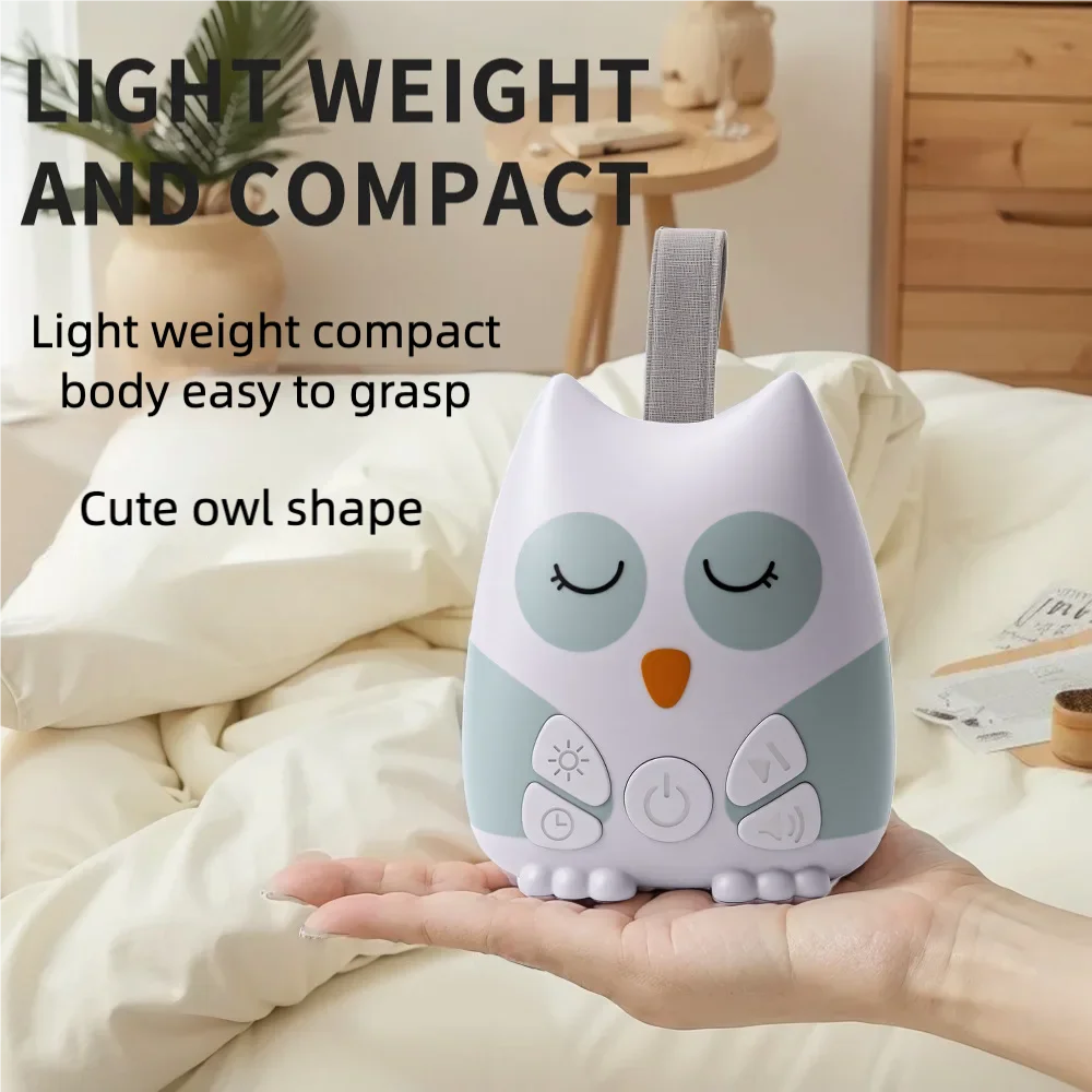 Portable Owl White Noise Machine Baby 30 Soothing - feature close-up