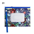 Snap-Strap Carrying Case Flip Cover Cosmetic Pouch Wet - top-down view