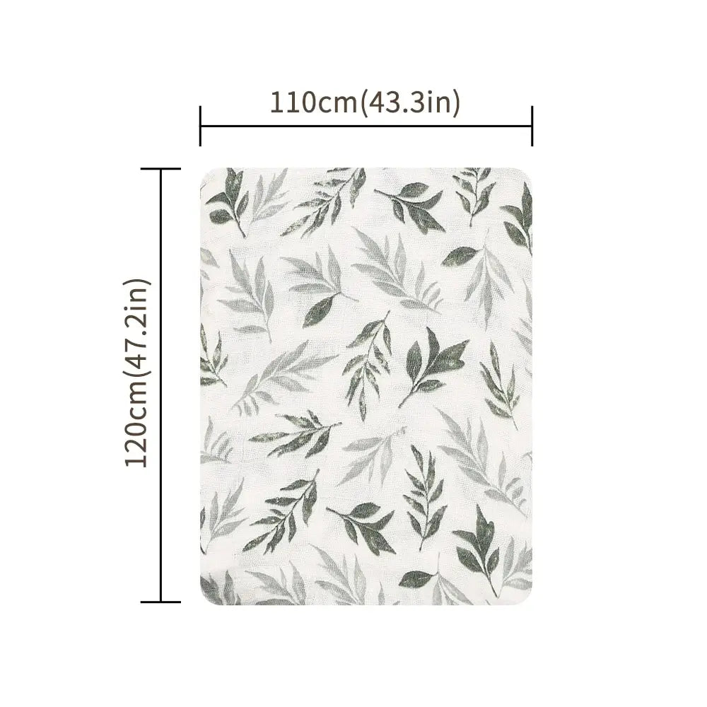100 Cotton 120 110cm 2 Layers Newborn Baby Bath Towel - size reference