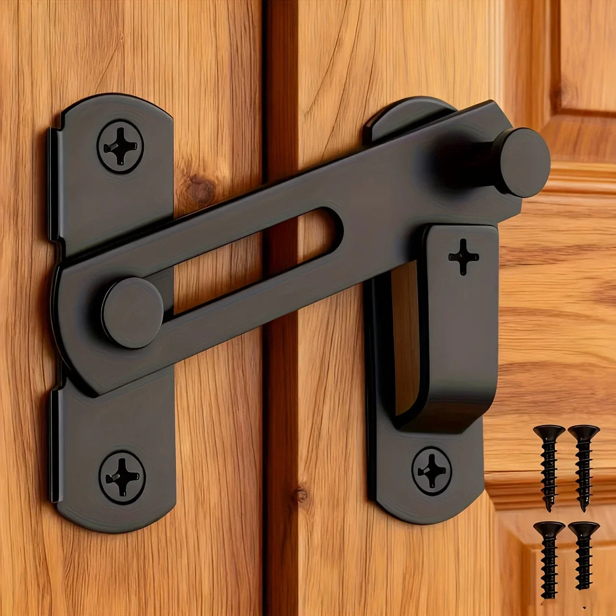 heavy duty stainless steel sliding door lock 180 - front view