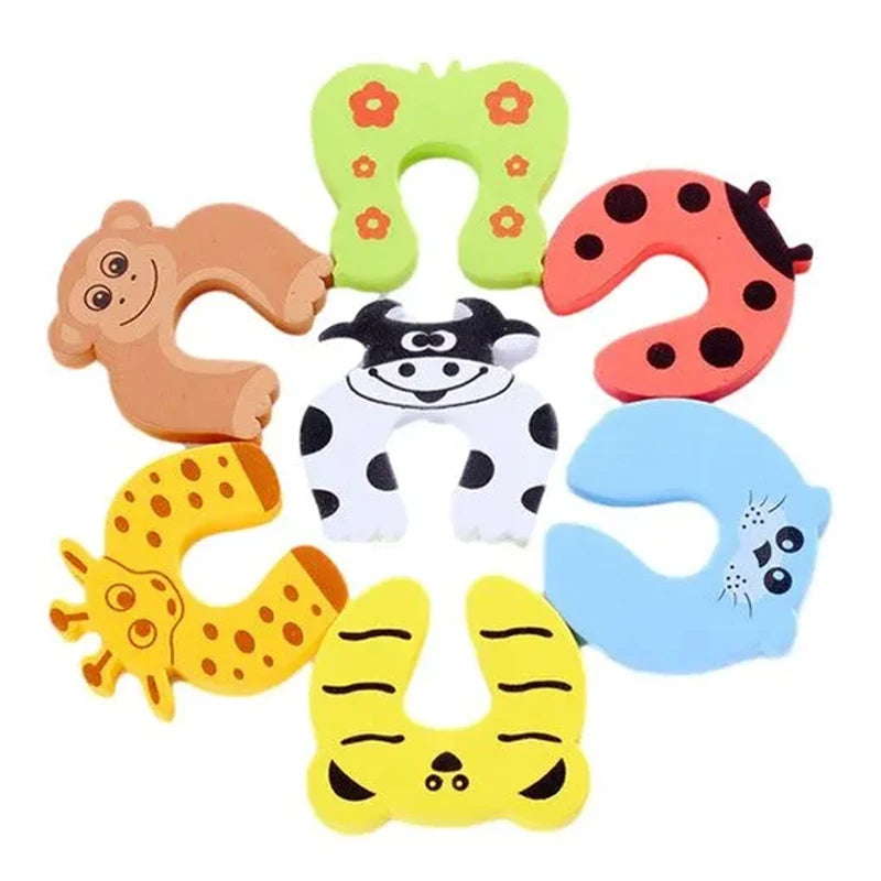 2 5pcs Baby Safety Door Stopper Anti-pinch Hand Cartoon