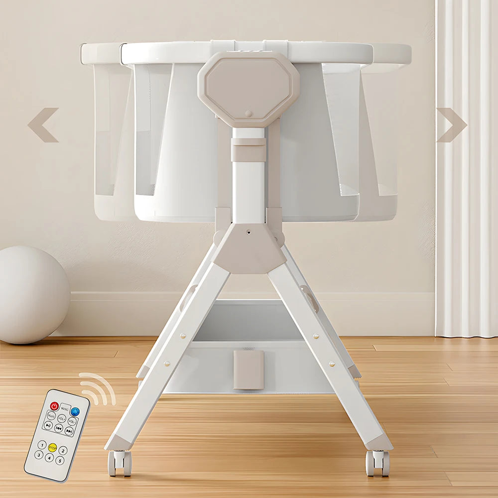 Bassinet for Baby Electric Rocking Cribs - front view