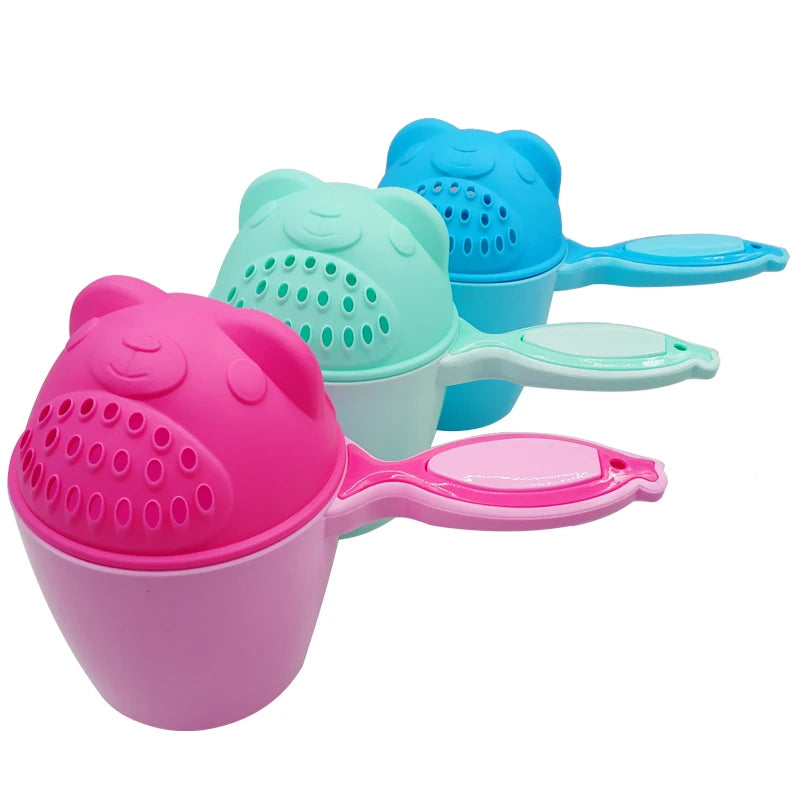 1PC Baby Cartoon Bear Bathing Cup Newborn Kid Shower - set overview