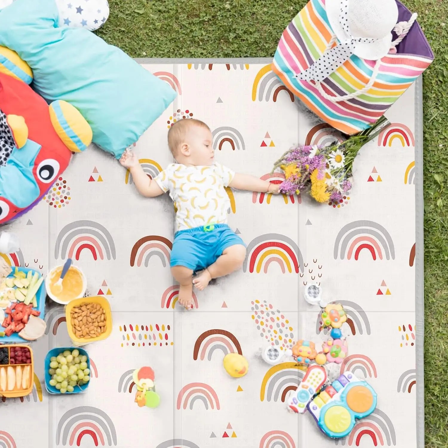 Foldable Baby Play Mat - size reference