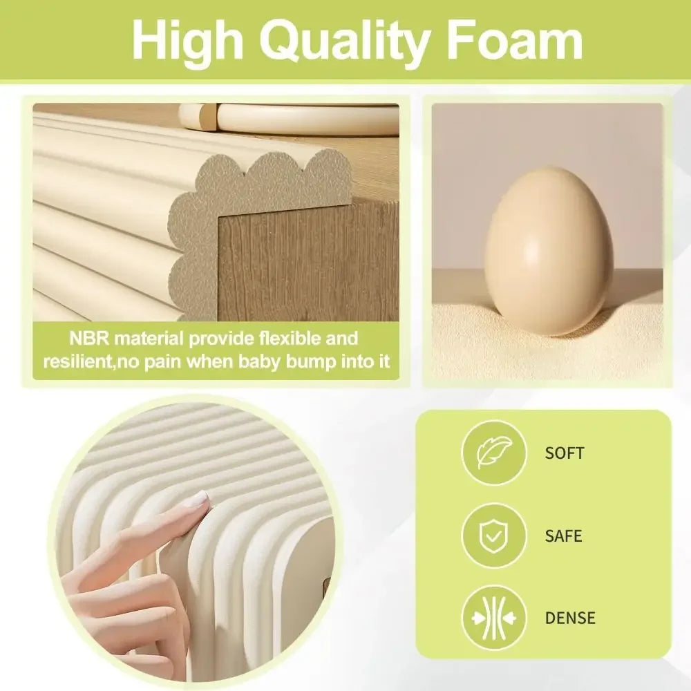 2m Desk Edge Guard Strip Self Adhesive Soft Anti - top-down view