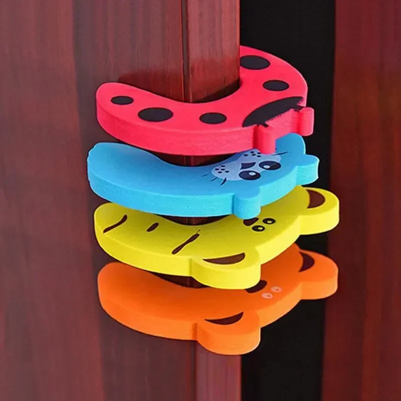 1 2 5 7PCS Child Safety Cartoon Pattern Protection Lock - packaging view