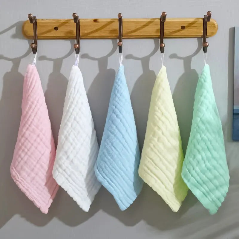 5Pcs 25x25cm Baby Towel Bath Towels Face Washcloth